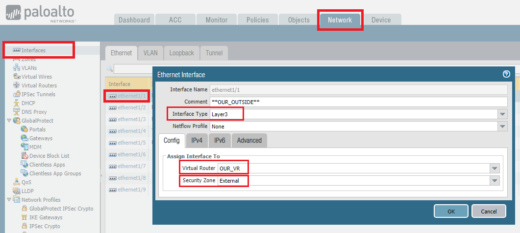 Interface Config 1