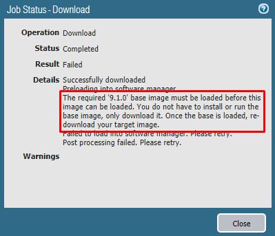 Software Download Error